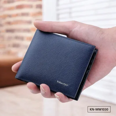 BLUE PATTERN COMPACT WALLET